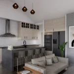 LOUNGE- KITCHEN ISLAND